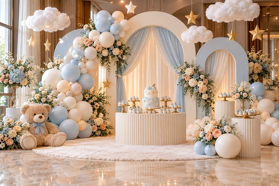 Welcome Baby Decoration in Hyderabad by Balloon Vista
